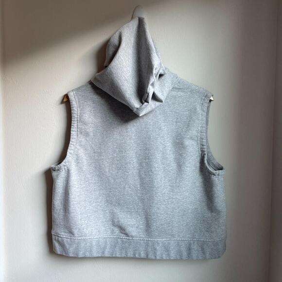 Umbro Urban Outfitters Gray Sleeveless Crop Hoodie Sweatshirt XXL - Picture 6 of 7